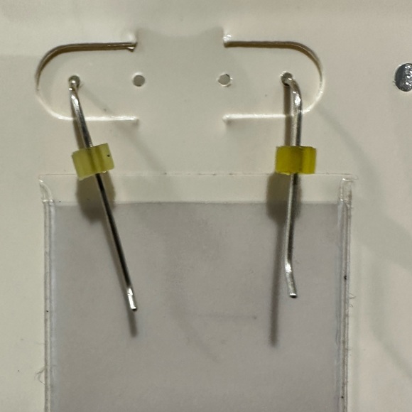 Genuine Turquoise Sterling Silver Drop Earrings - Picture 4 of 4